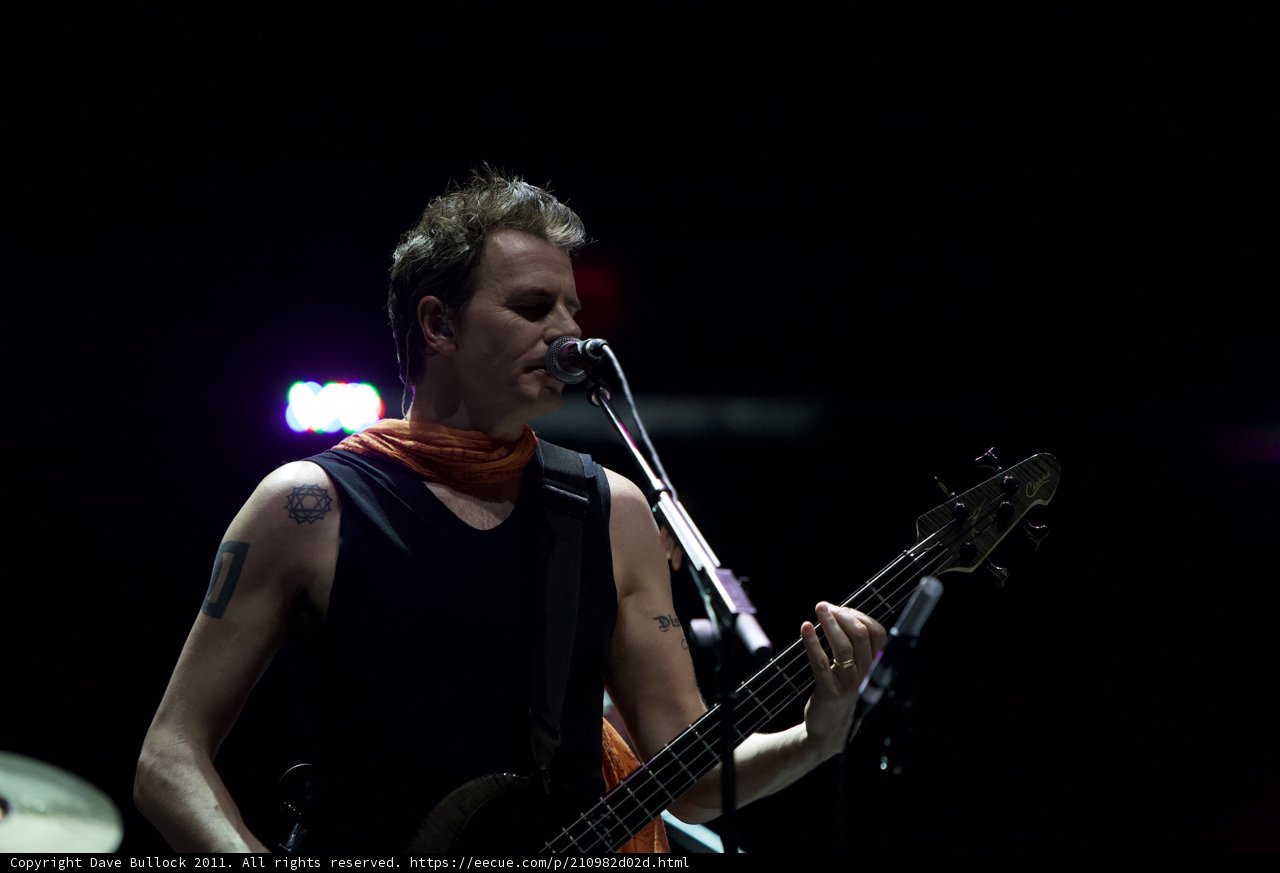 Bassist John Taylor Performing at Coachella 2011