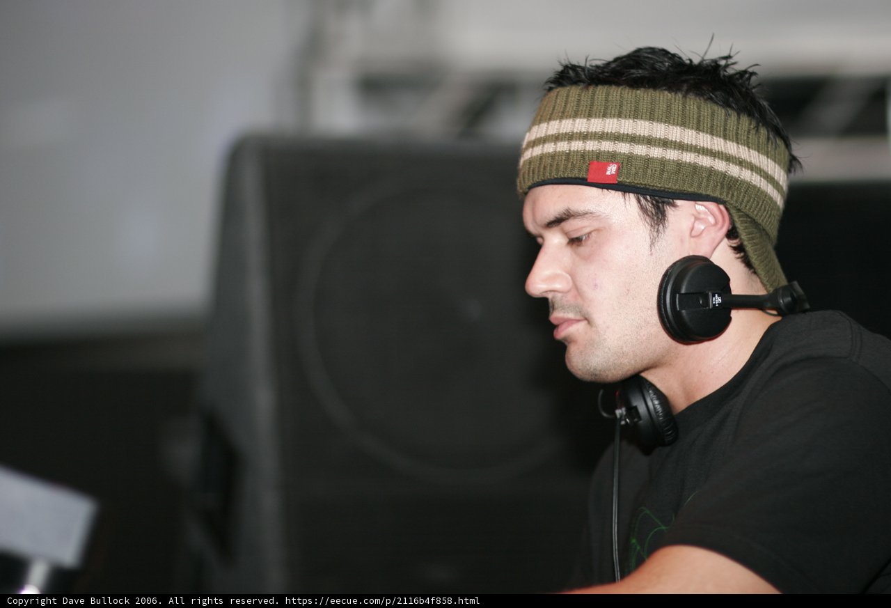 Black Cap and Headphones