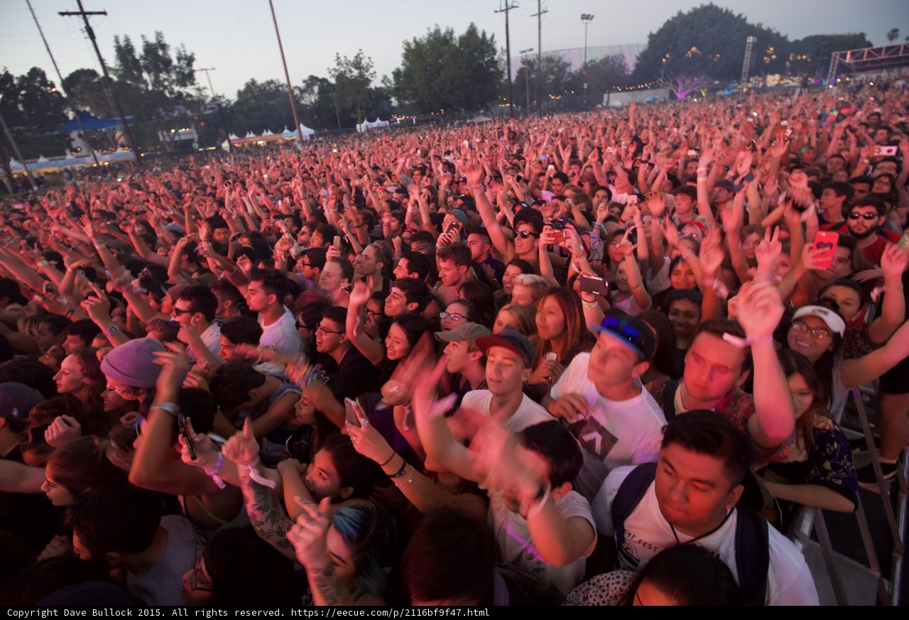 Crowd Wide Shot Dusk