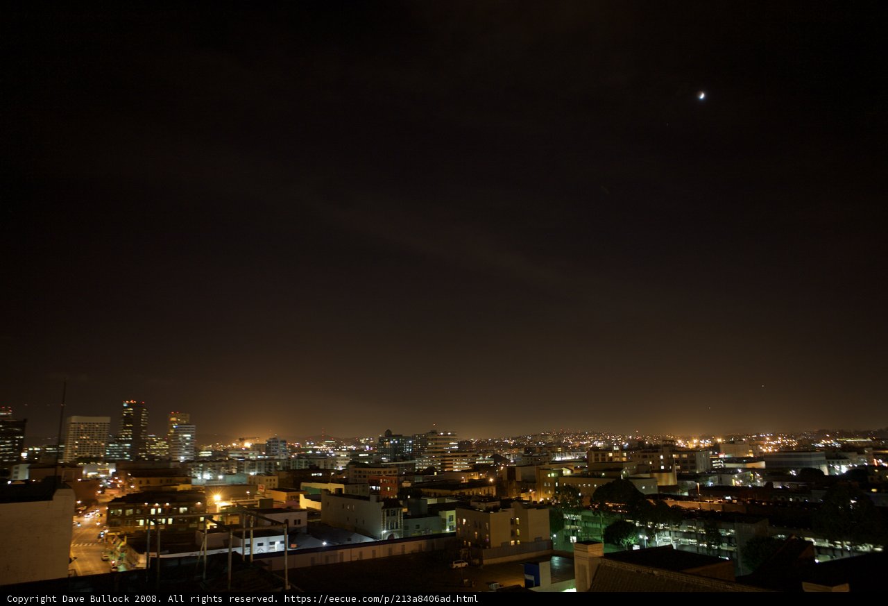 Lunar Eclipse Illuminates Metropolis