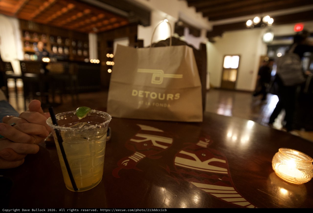 Evening Margarita at Detours Bar in Santa Fe