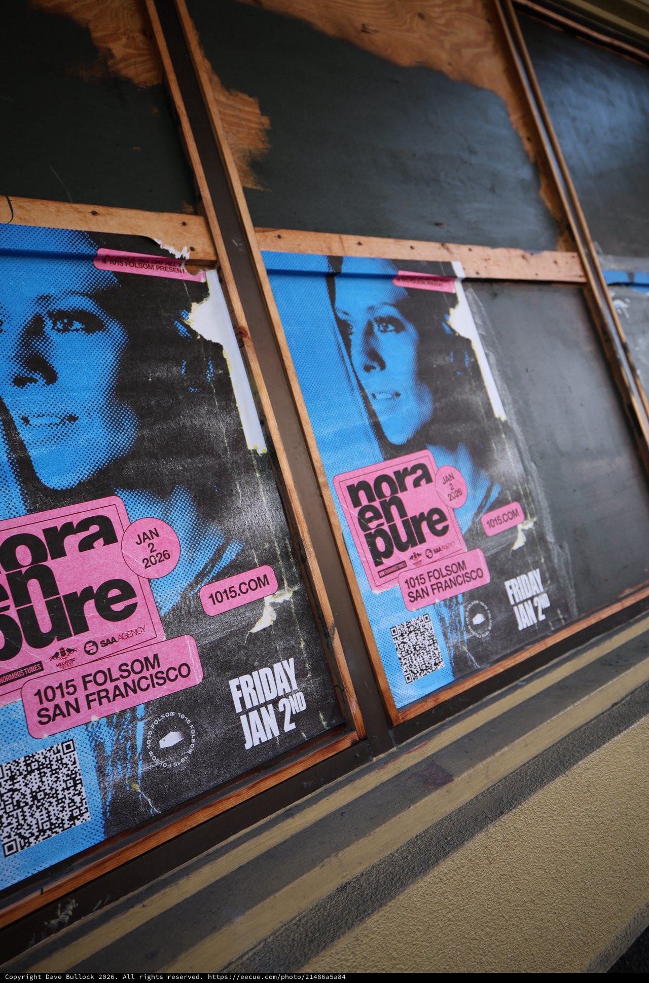 Nora En Pure Concert Posters on Wooden Wall