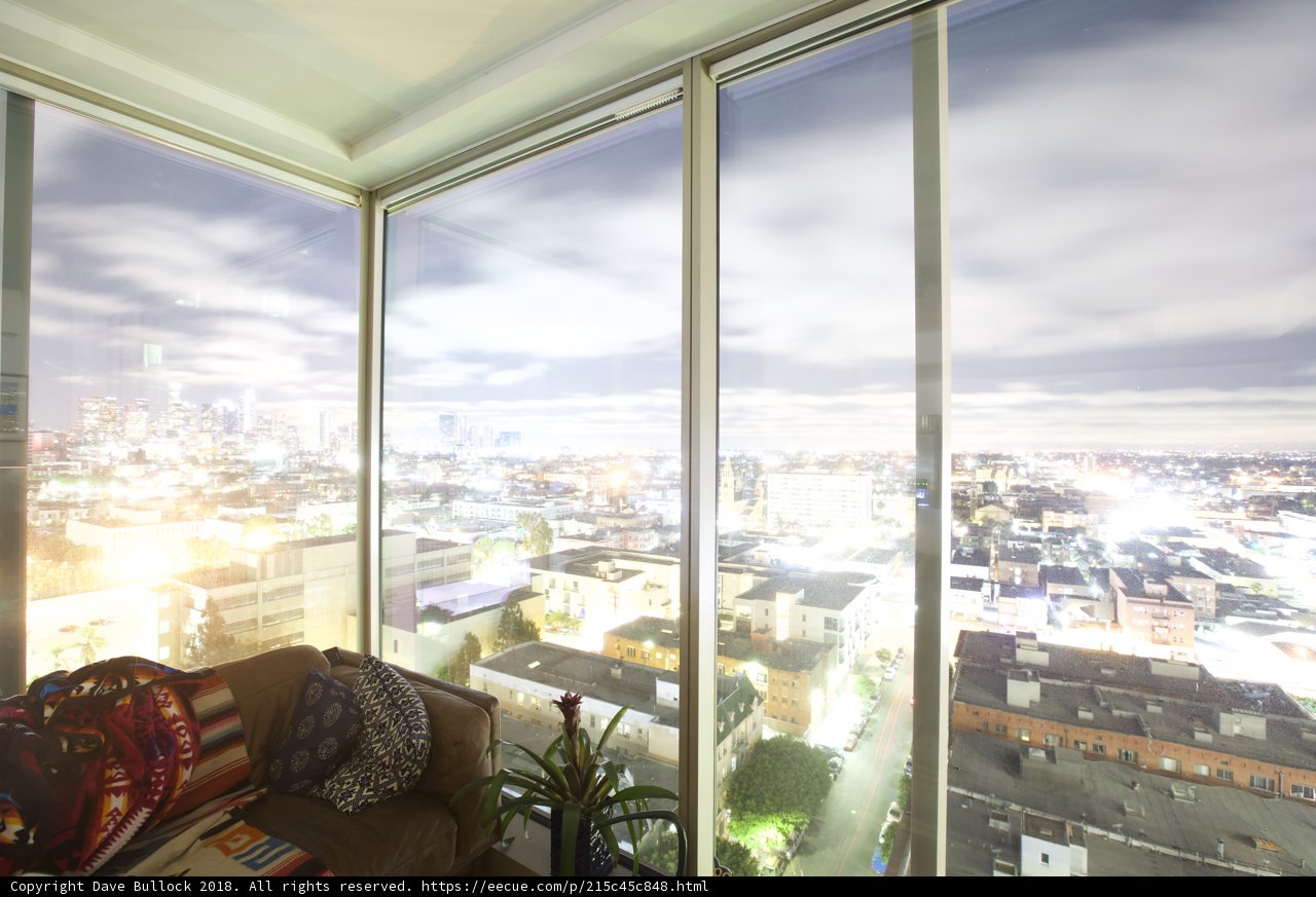 Cityscape View from the Living Room
