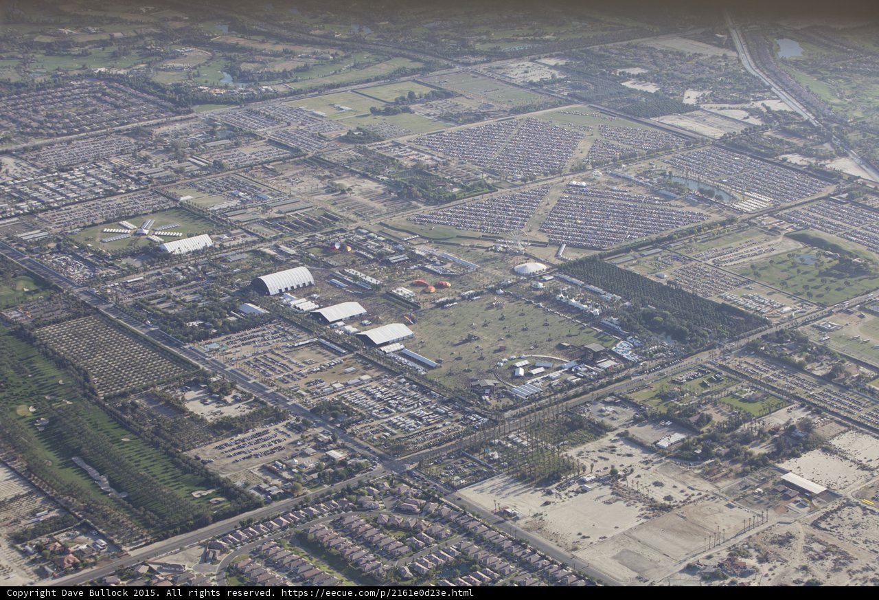 Aerial View of Indio's Urban Landscape