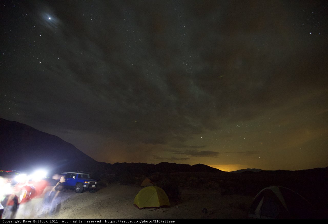 Desert Night Camping Adventure
