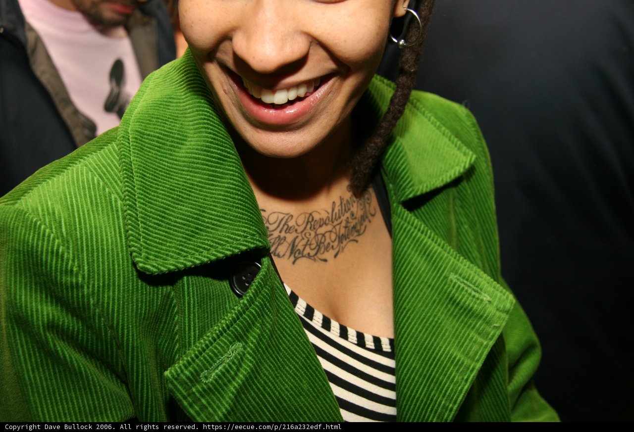Green Jacket and Ink: A Woman's Personal Art