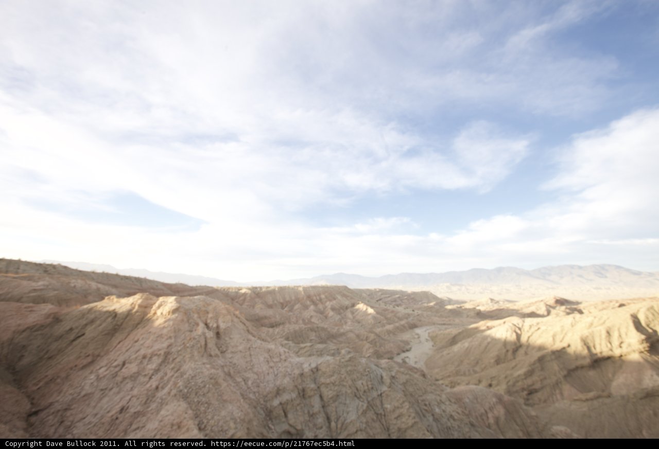 Majestic View of the Anza Borrego Mountains and Desert