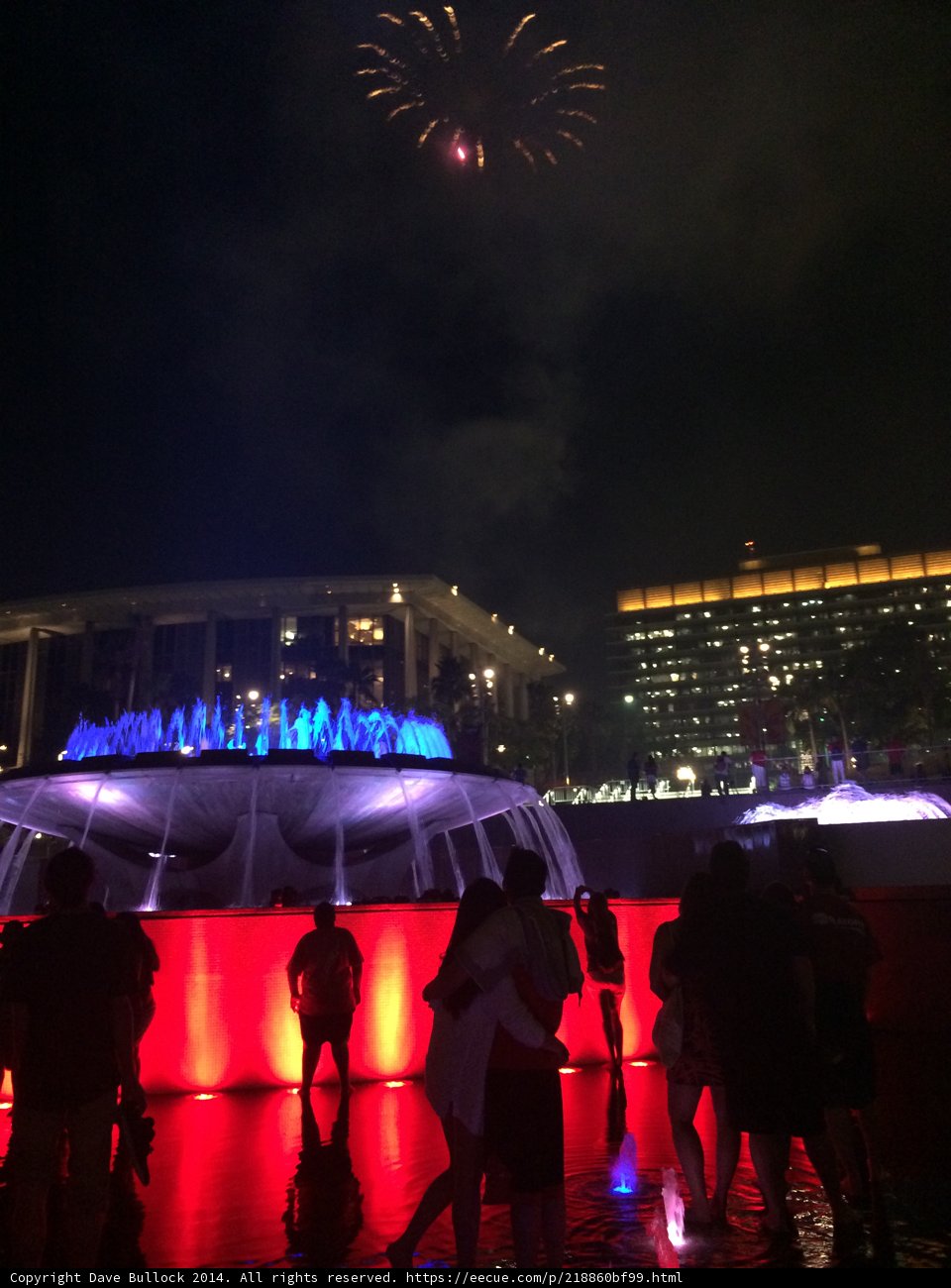 Fireworks over Civic Center Mall