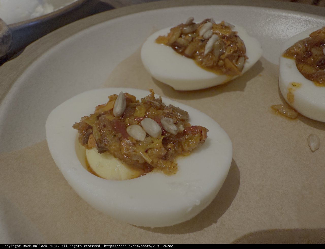 Gourmet Deviled Eggs with Caramelized Onions