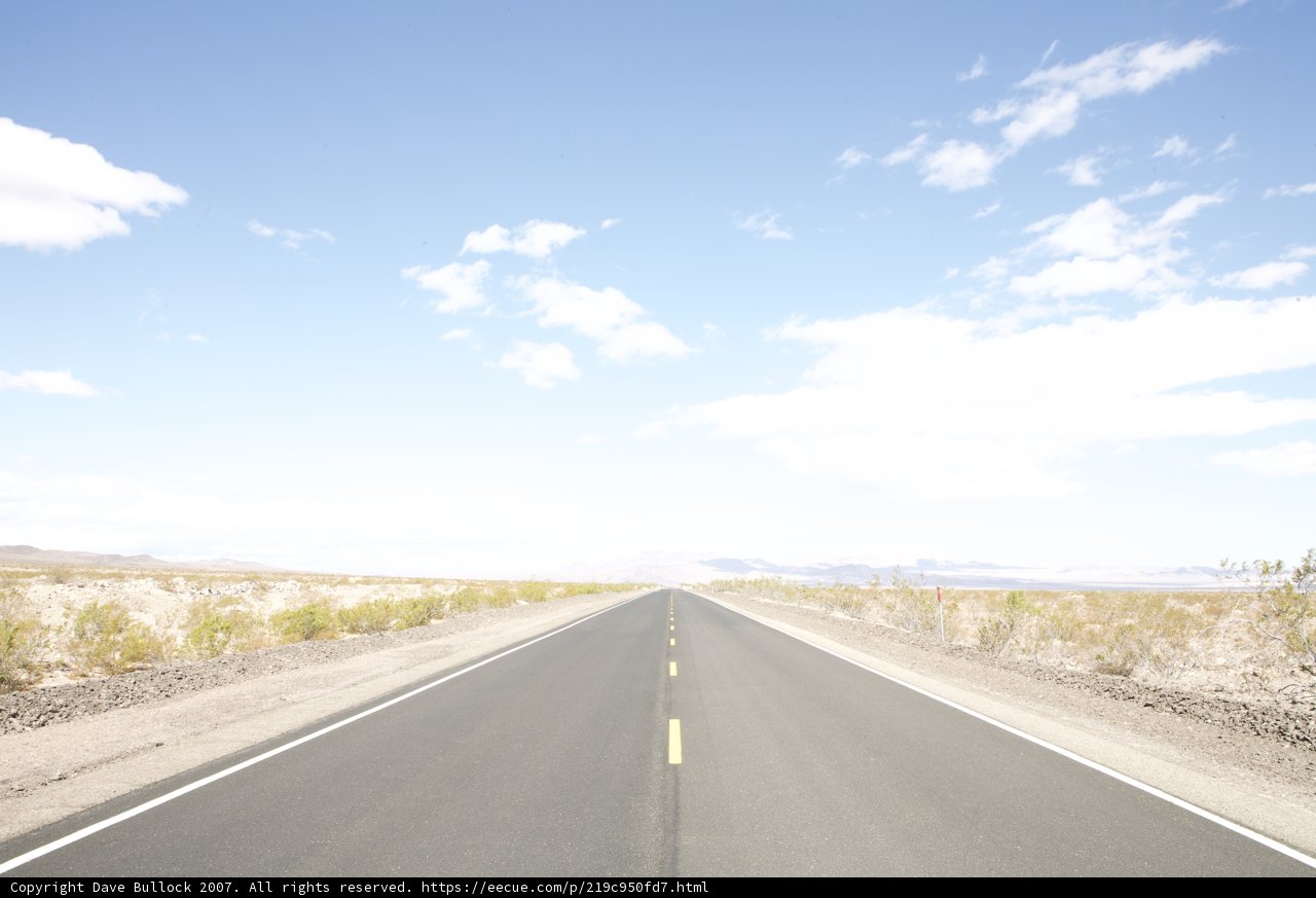 Endless highway under the sky
