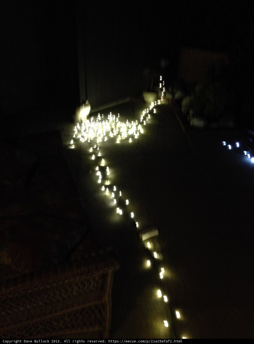 Illuminated Outdoor Patio