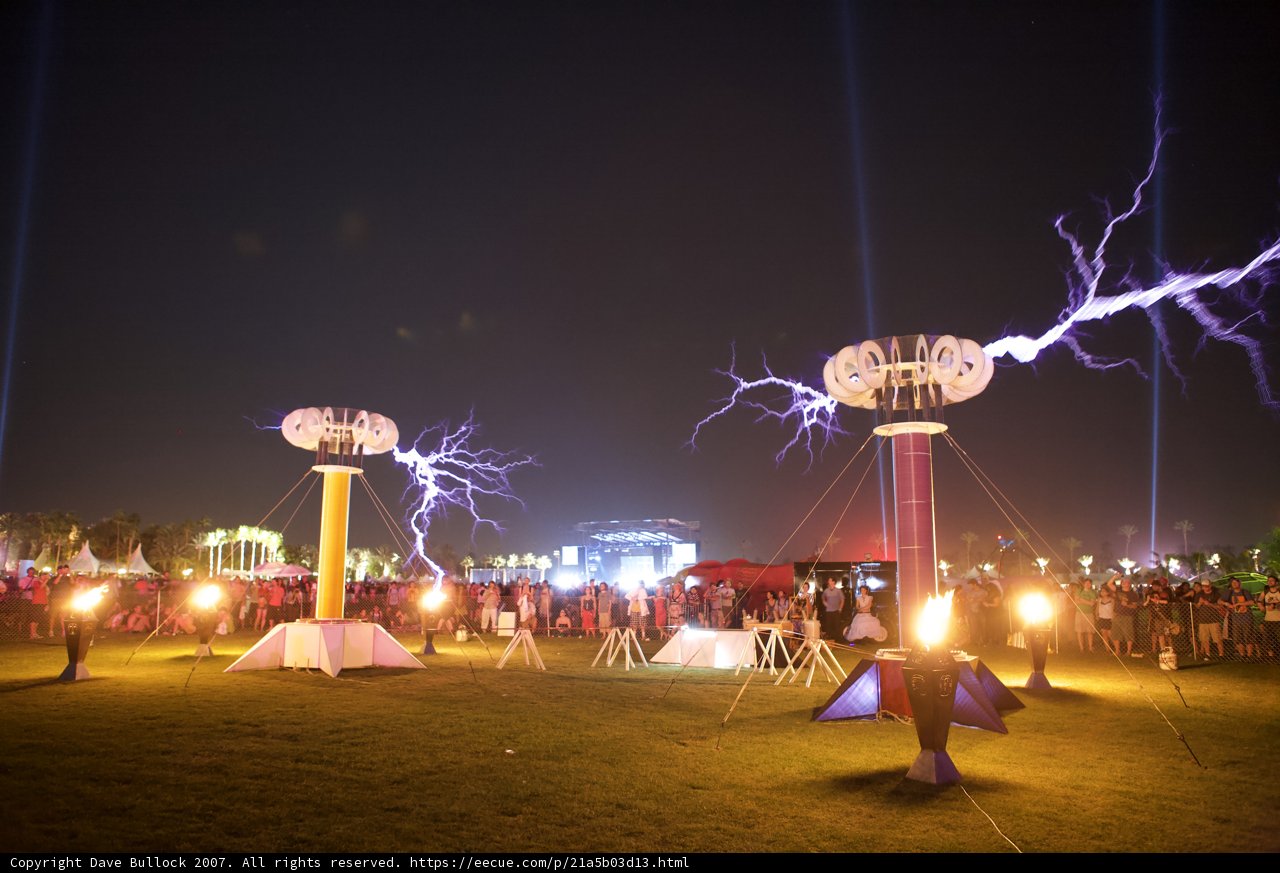 Spectacular Light Show at Coachella Saturday Night