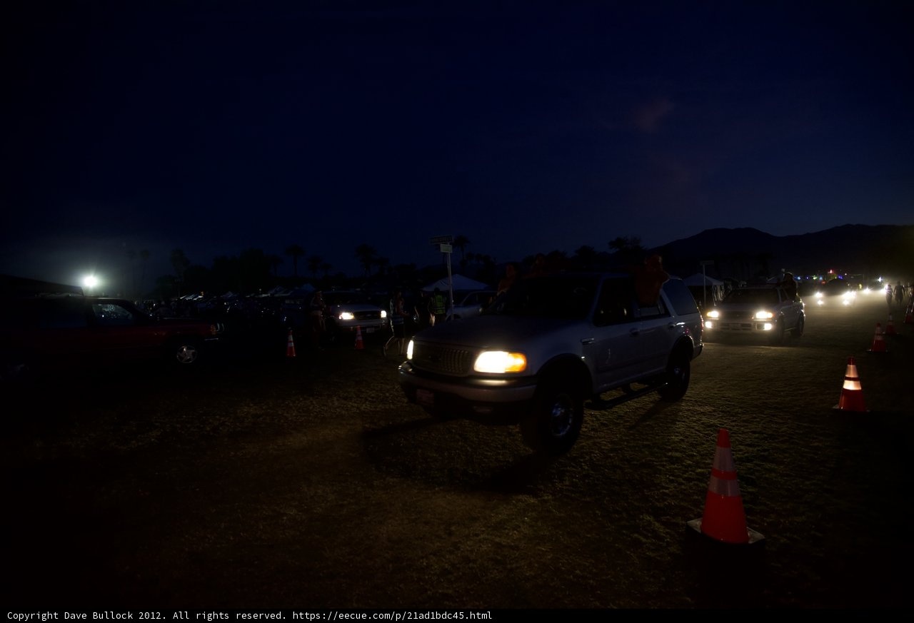 Parked Coupe in the Night Sky