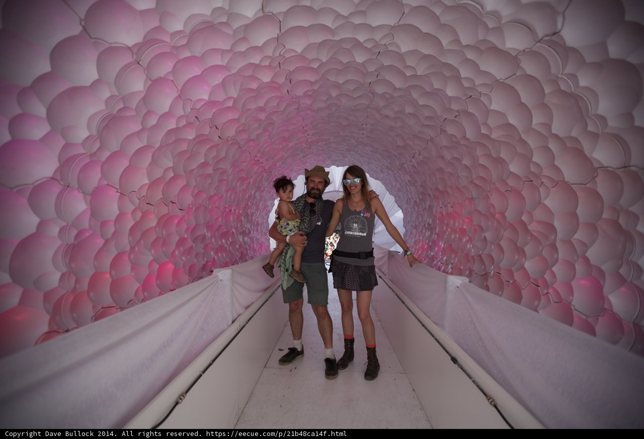 Walking through Balloon Tunnel