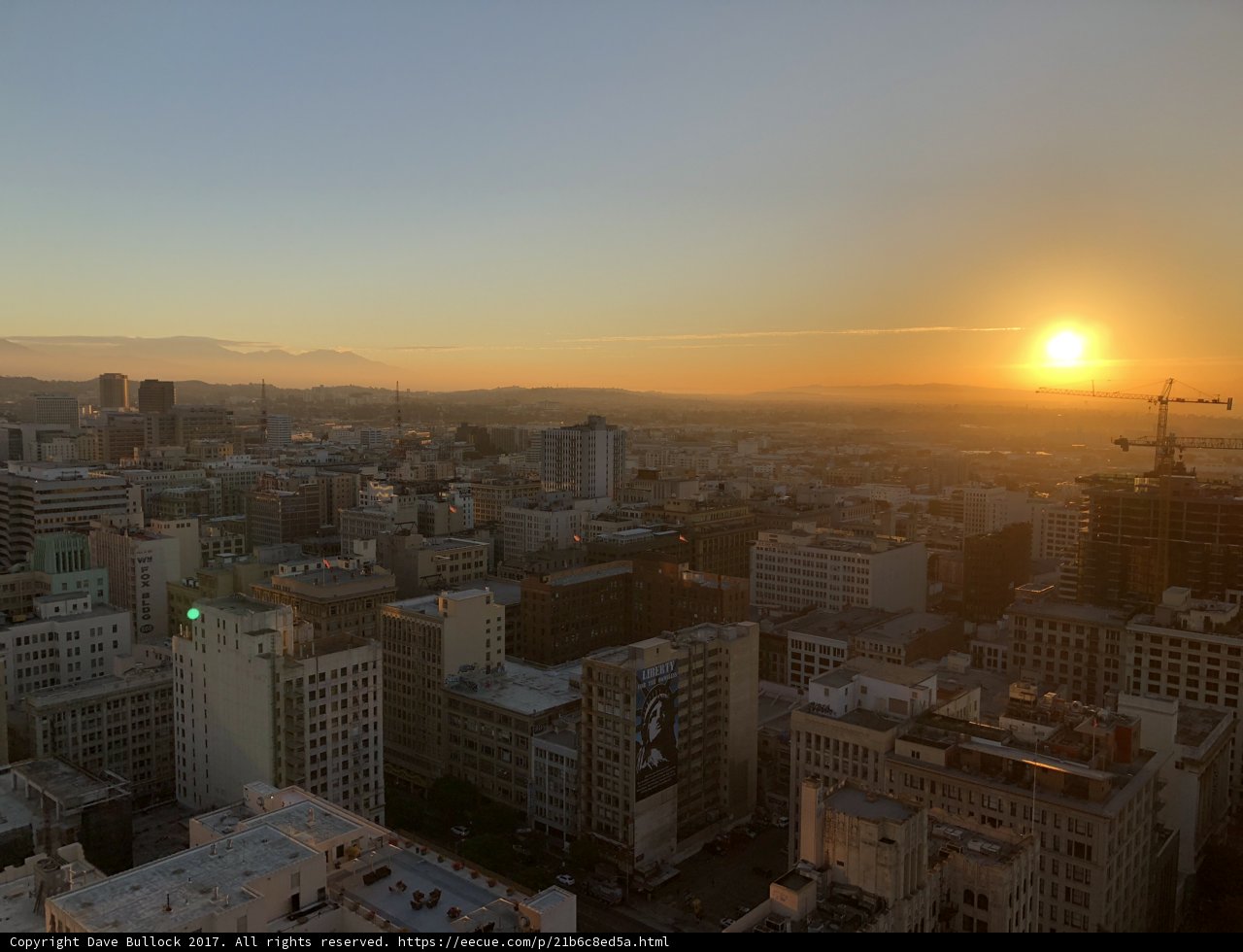 Sunset Over the Urban Jungle