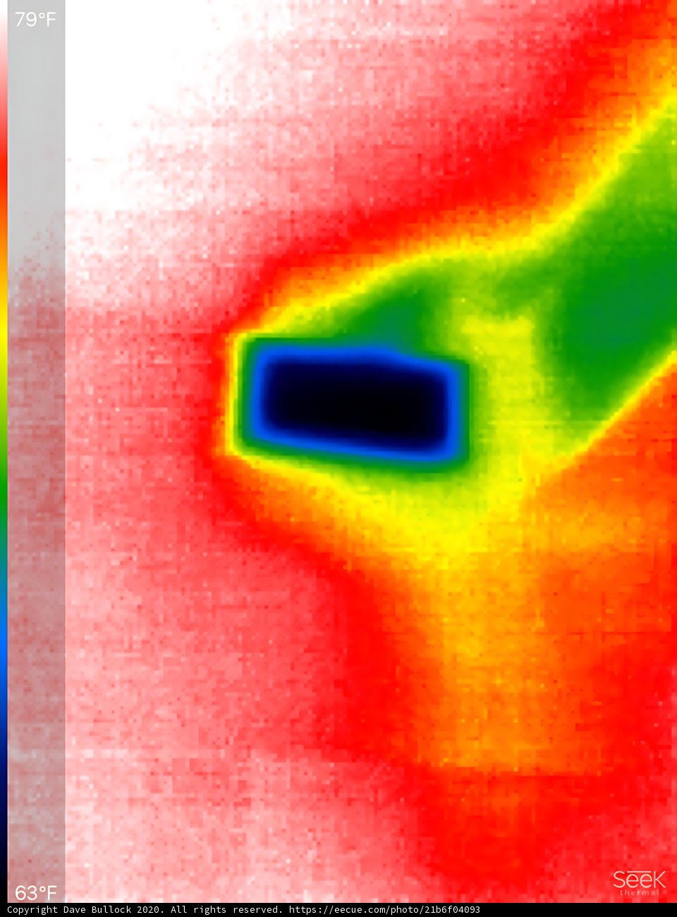 Thermal Imaging Reveals Temperature Distribution Pattern
