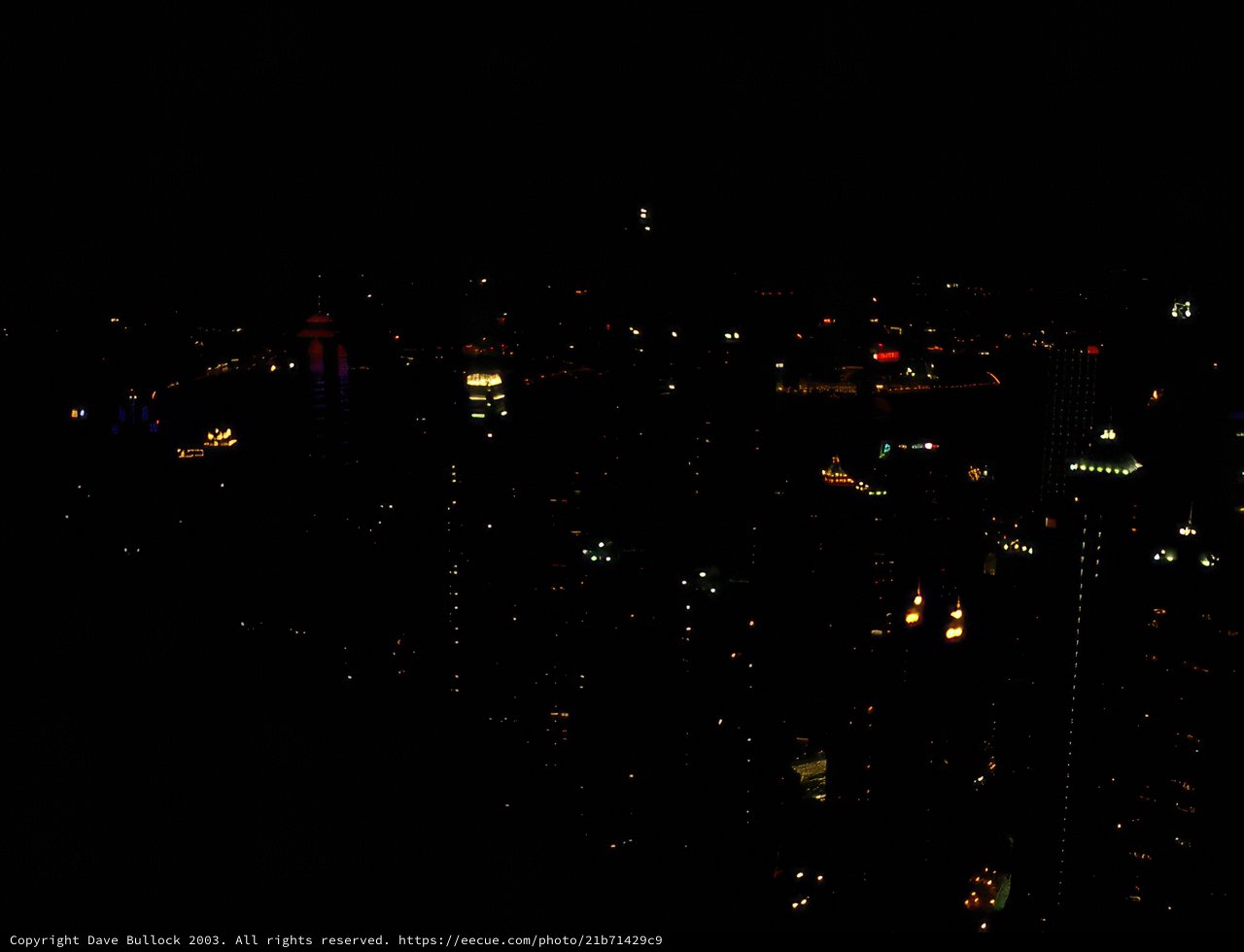 Nighttime Cityscape from the Top of the World in Singapore