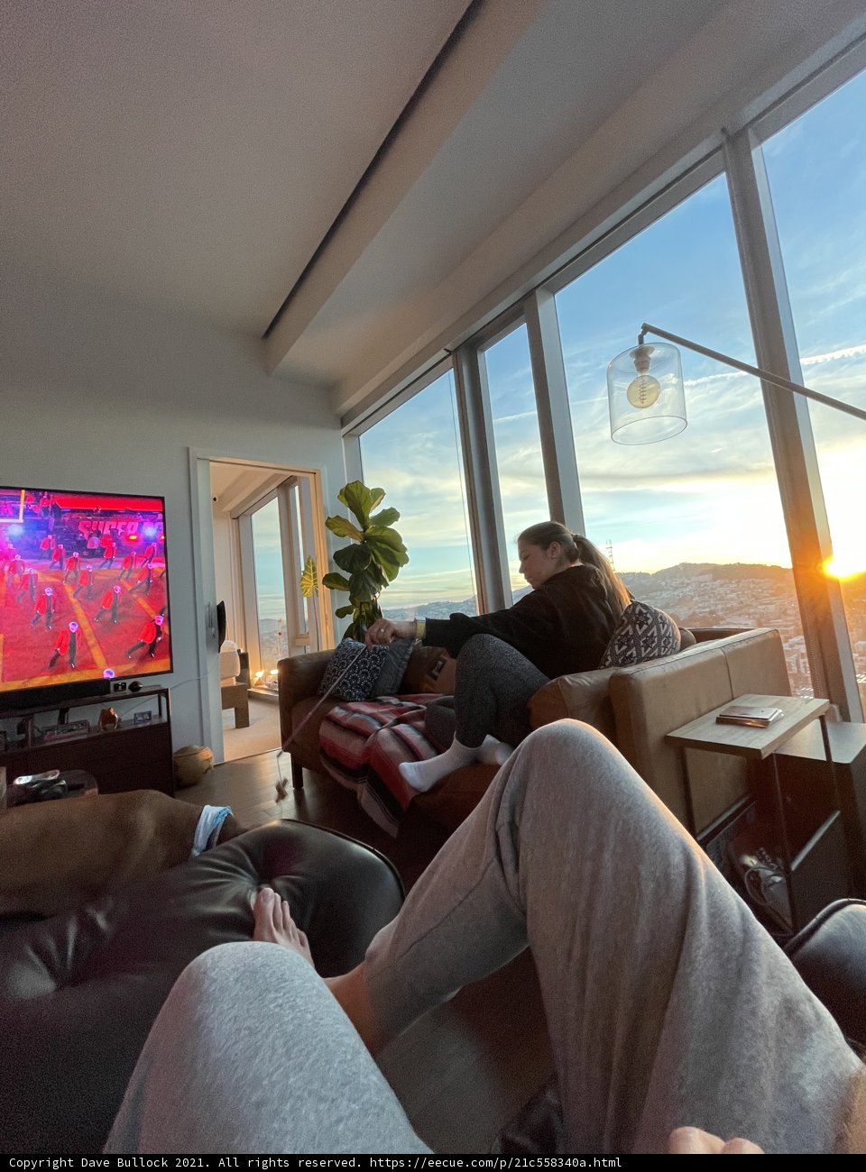 Cozy Living Room TV Time