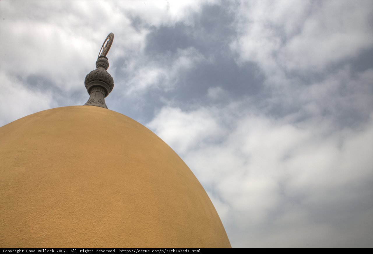 Perched atop the Dome