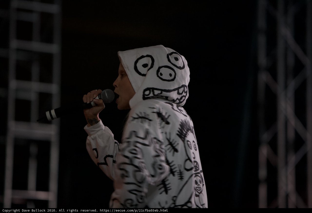 Hooded Singer Rocks Coachella Stage