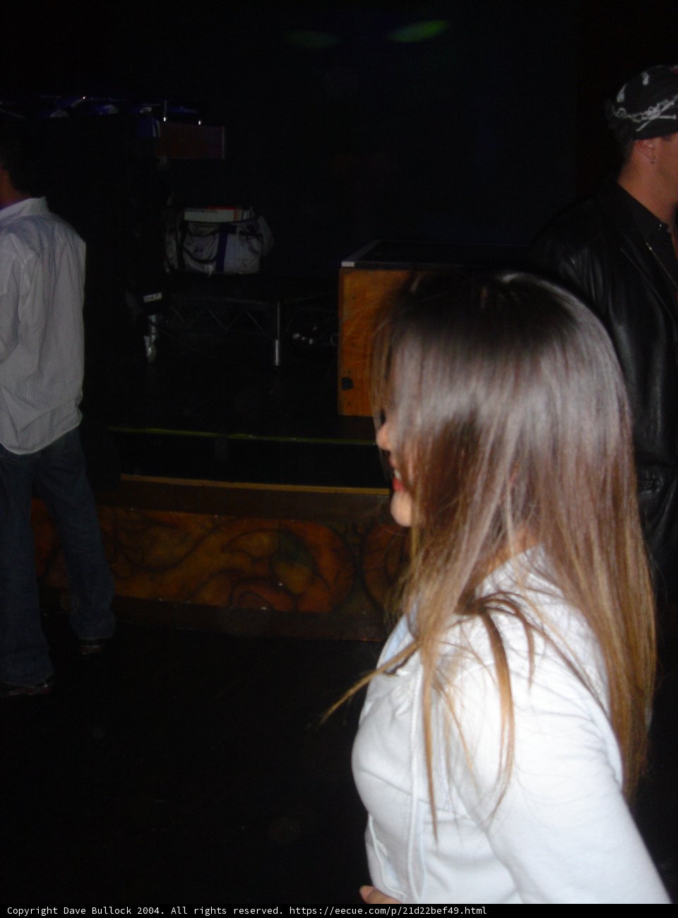 Long-Haired Beauty in Urban Nightlife