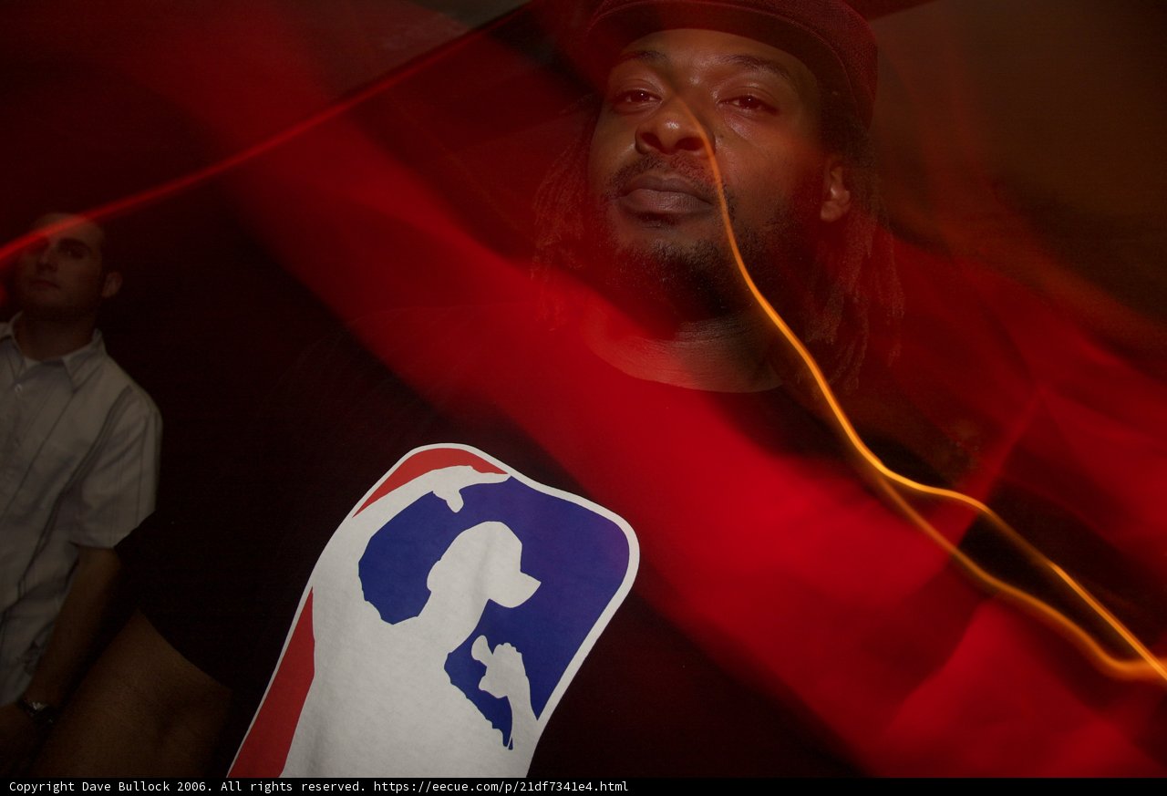 NBA Fan in Red Light