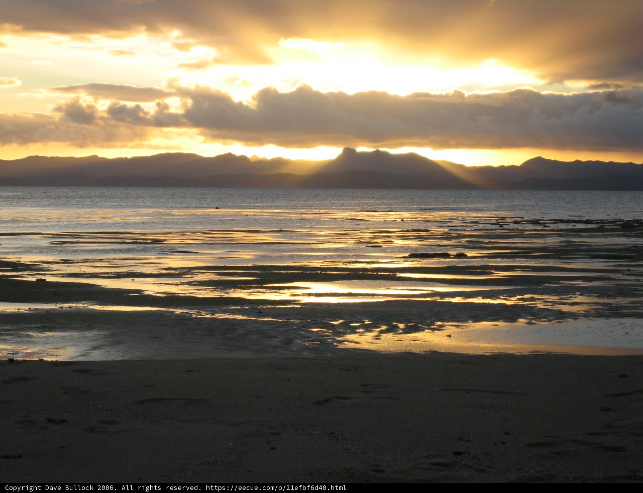 Sunset Stroll on the Beach