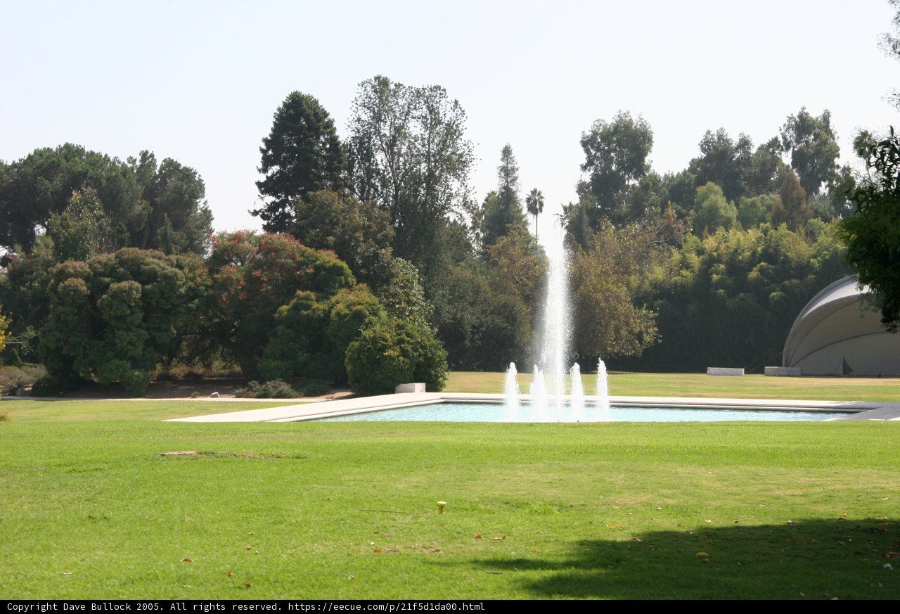 Vast Greenery with Majestic Fountain