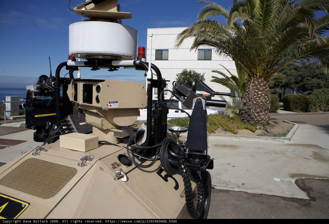 Camera-Equipped Vehicle Captures Scenery on a Sunny Day