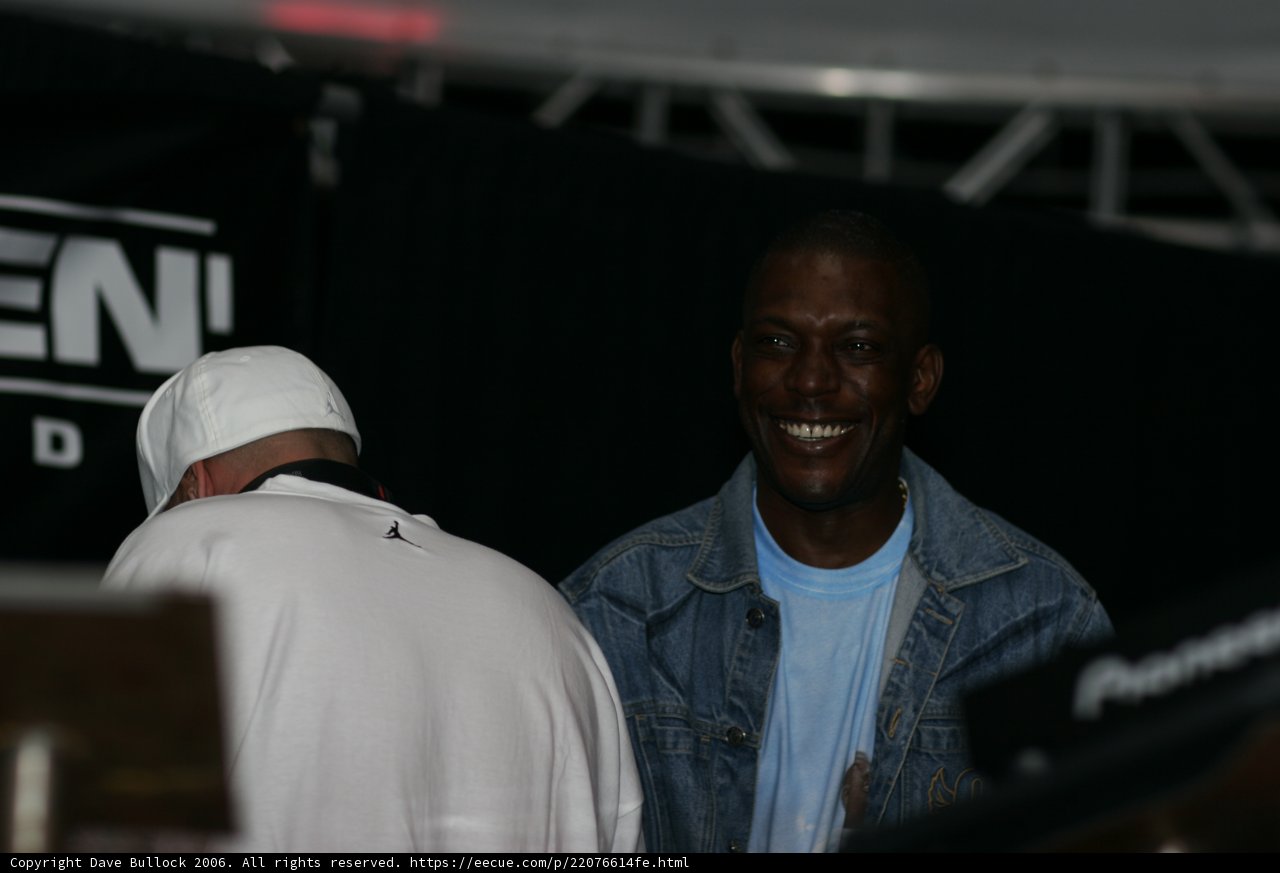 Smiling Kenny Ken and Dj S in Blue and White
