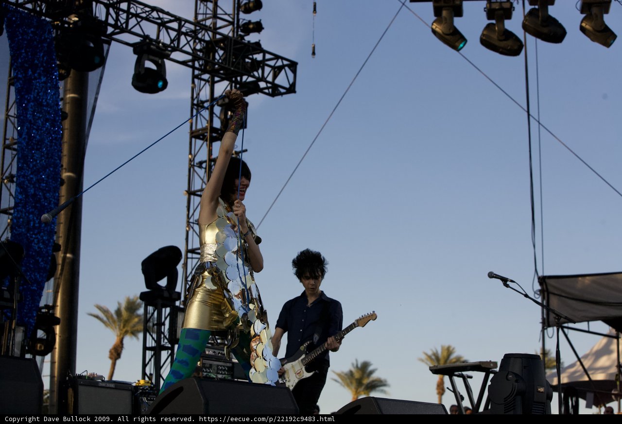 Golden Entertainer on Coachella Stage