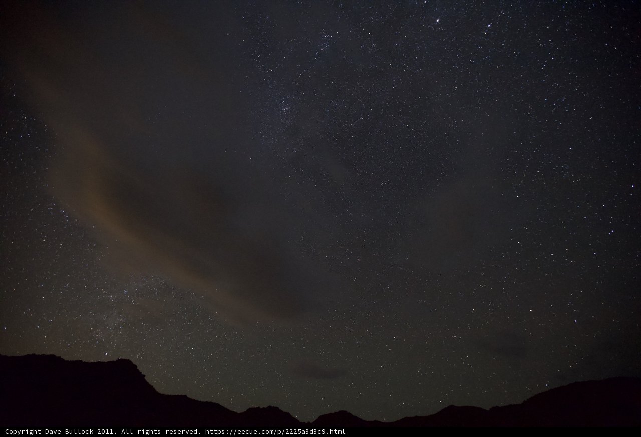 Starry Night Over the Mountains