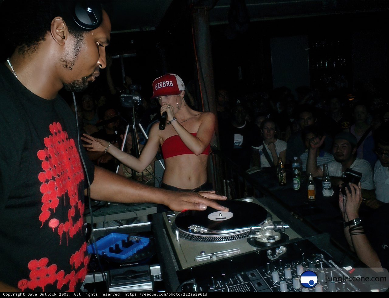 DJing Duo in Red