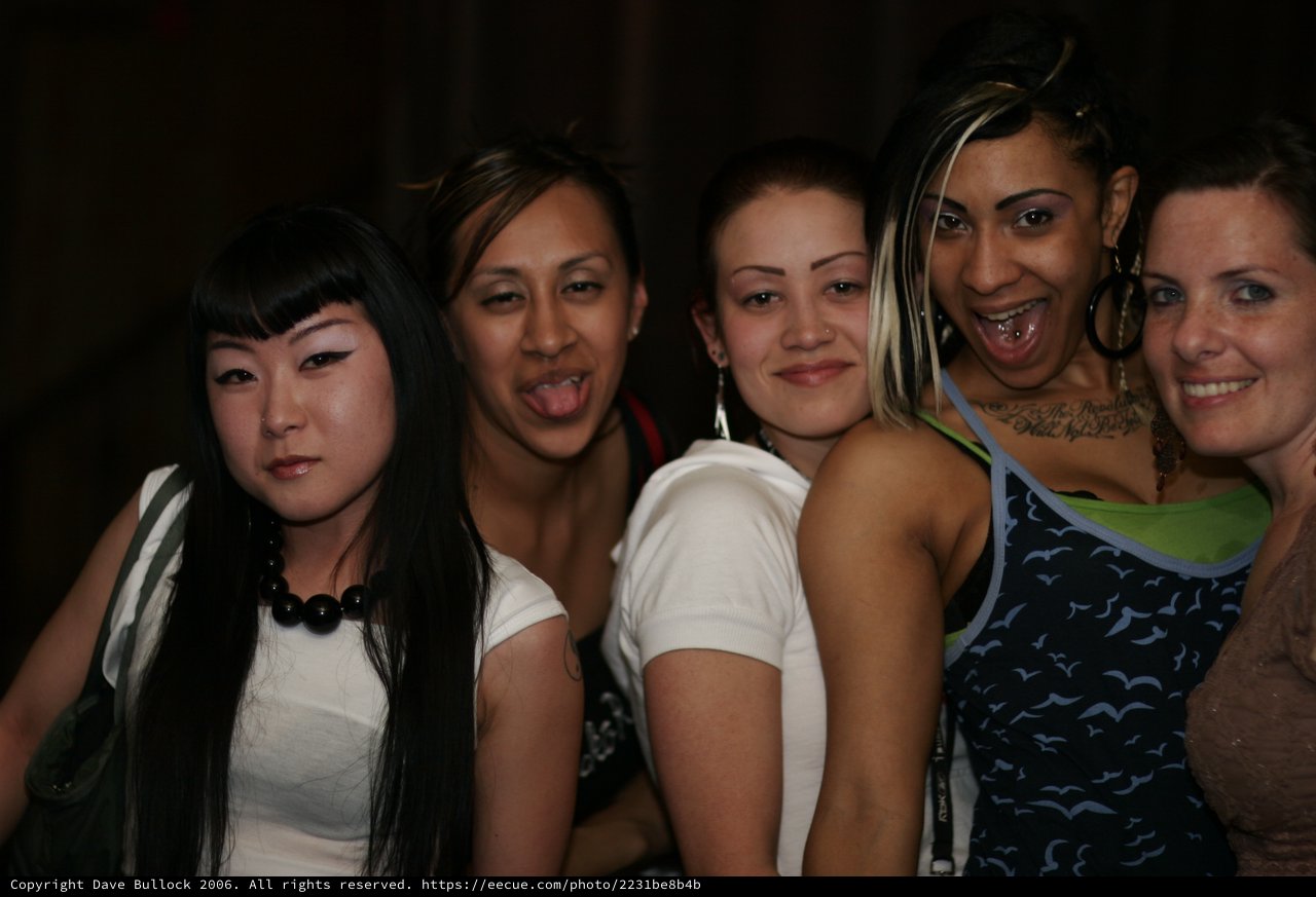 Five Women Celebrating at Respect JS Seven Year Party