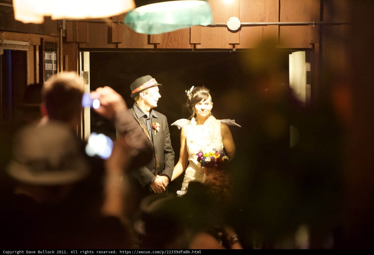 The Newlyweds at Their Front Door