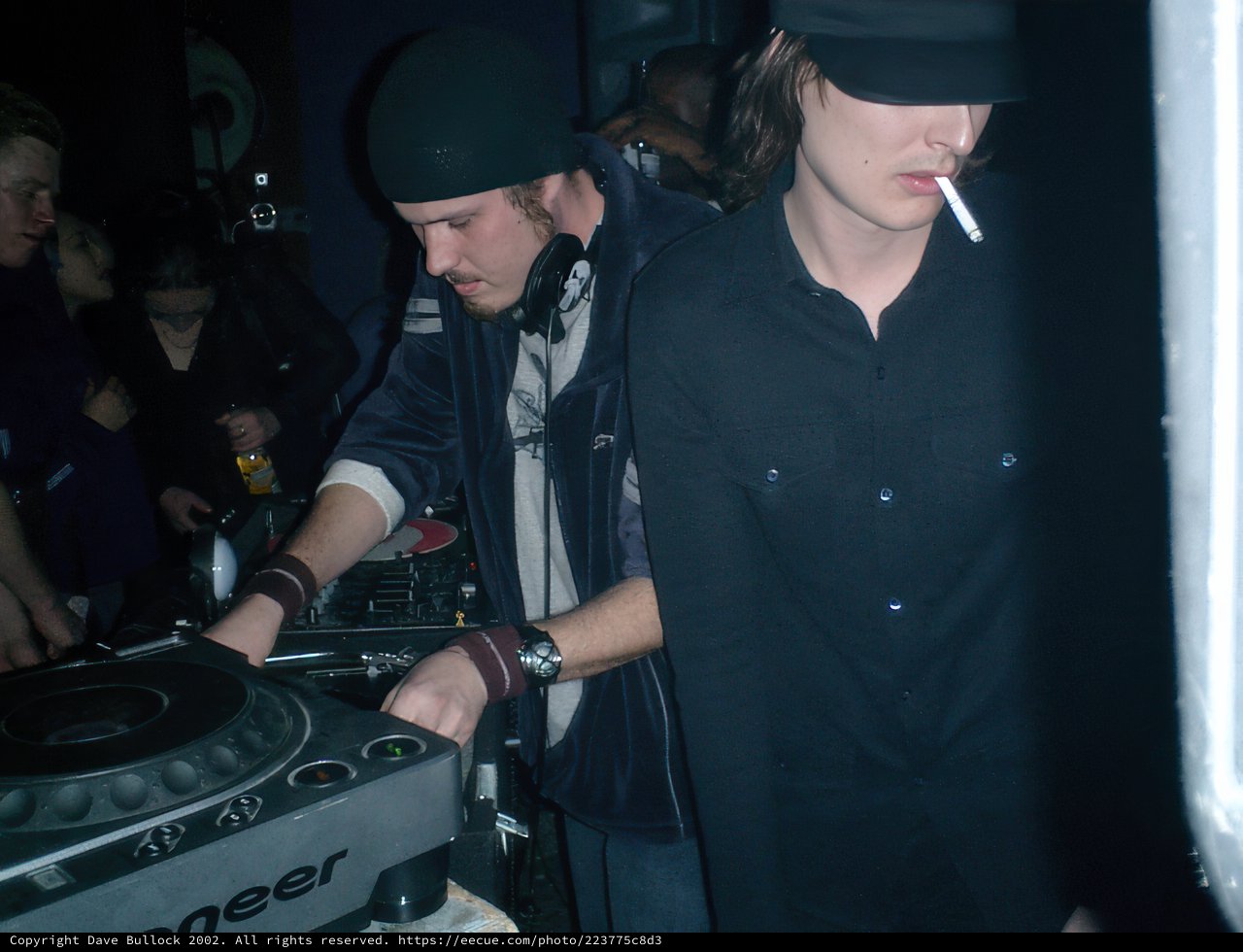 Deejay Pete G spinning at a nightclub