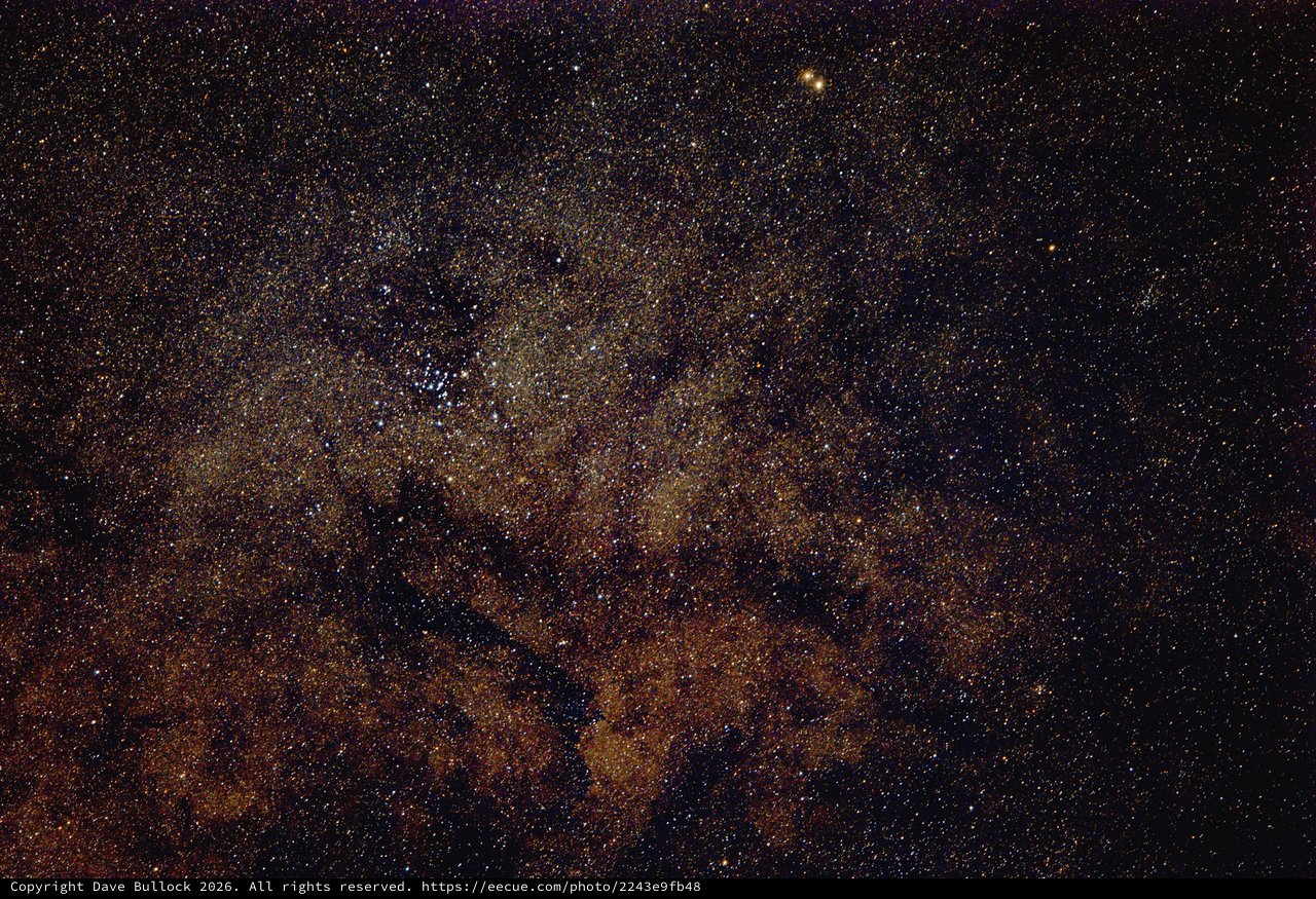 M7 Ptolemy's Cluster Blazing in Scorpius Milky Way