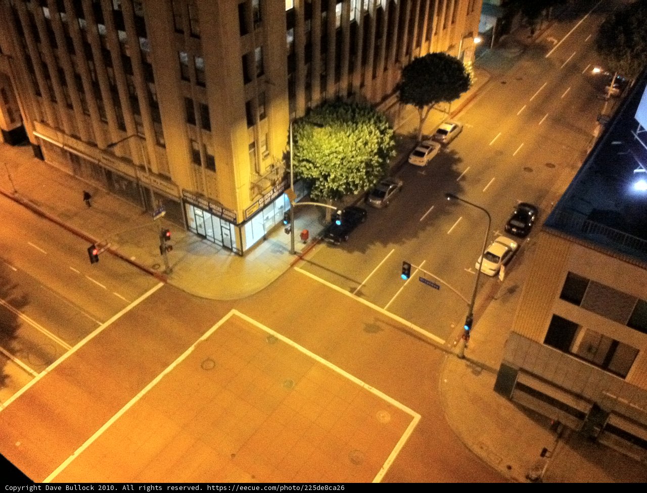 Nighttime Traffic in a Bustling Metropolis