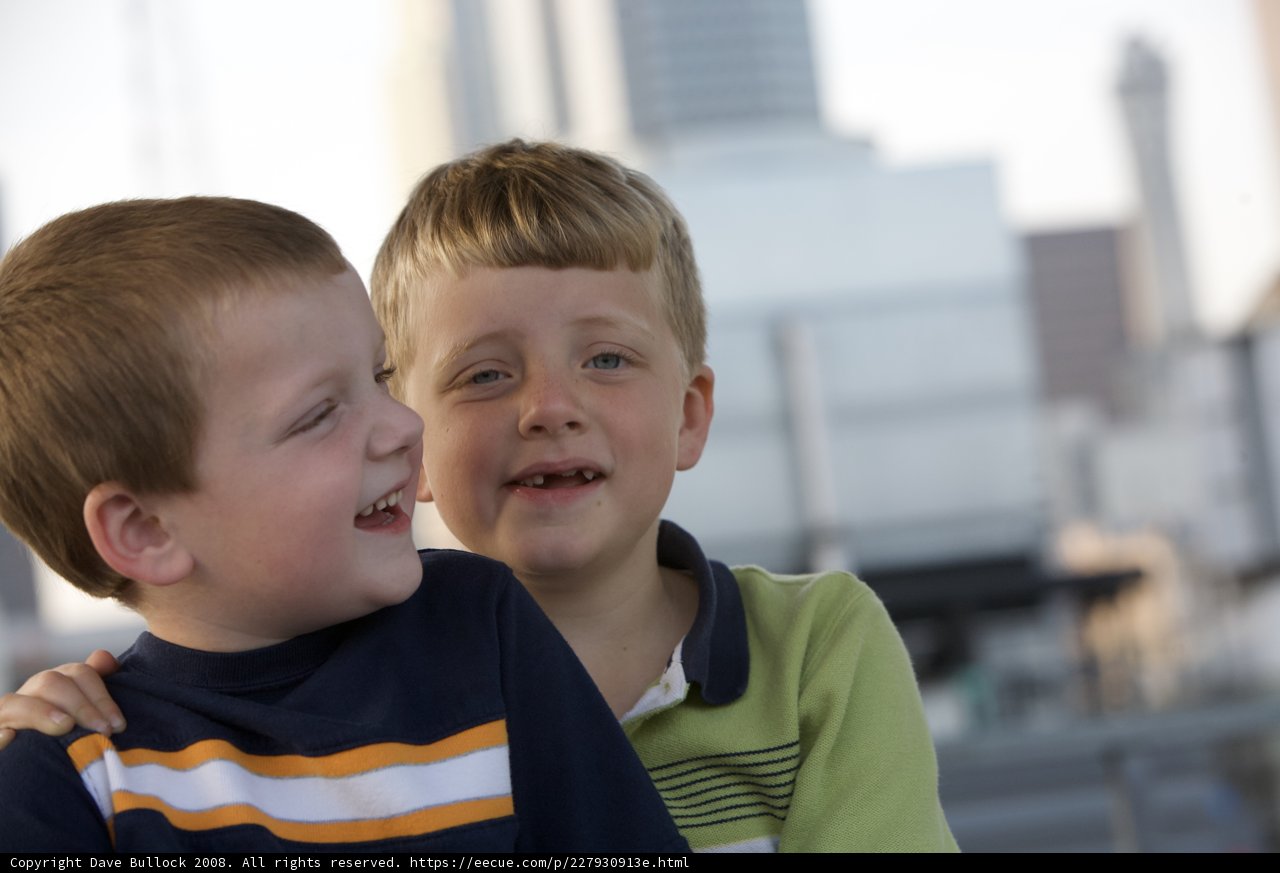 Joyful Boys in the City