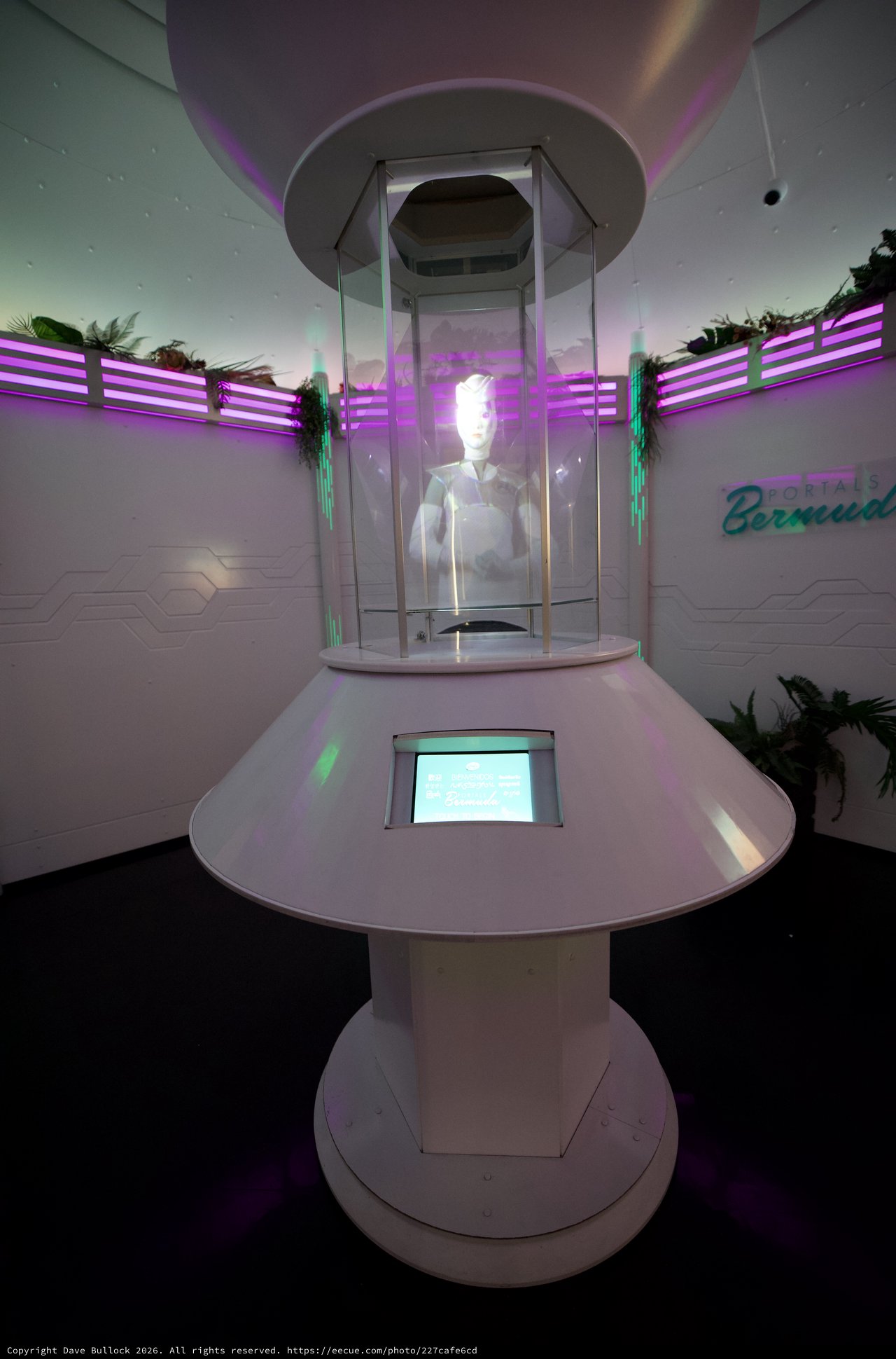 Futuristic Portal Bermuda Interactive Display Installation