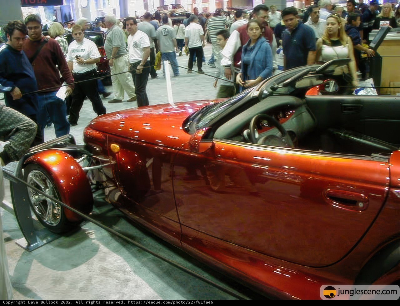 Red Sports Car Shines Bright at LA Auto Show