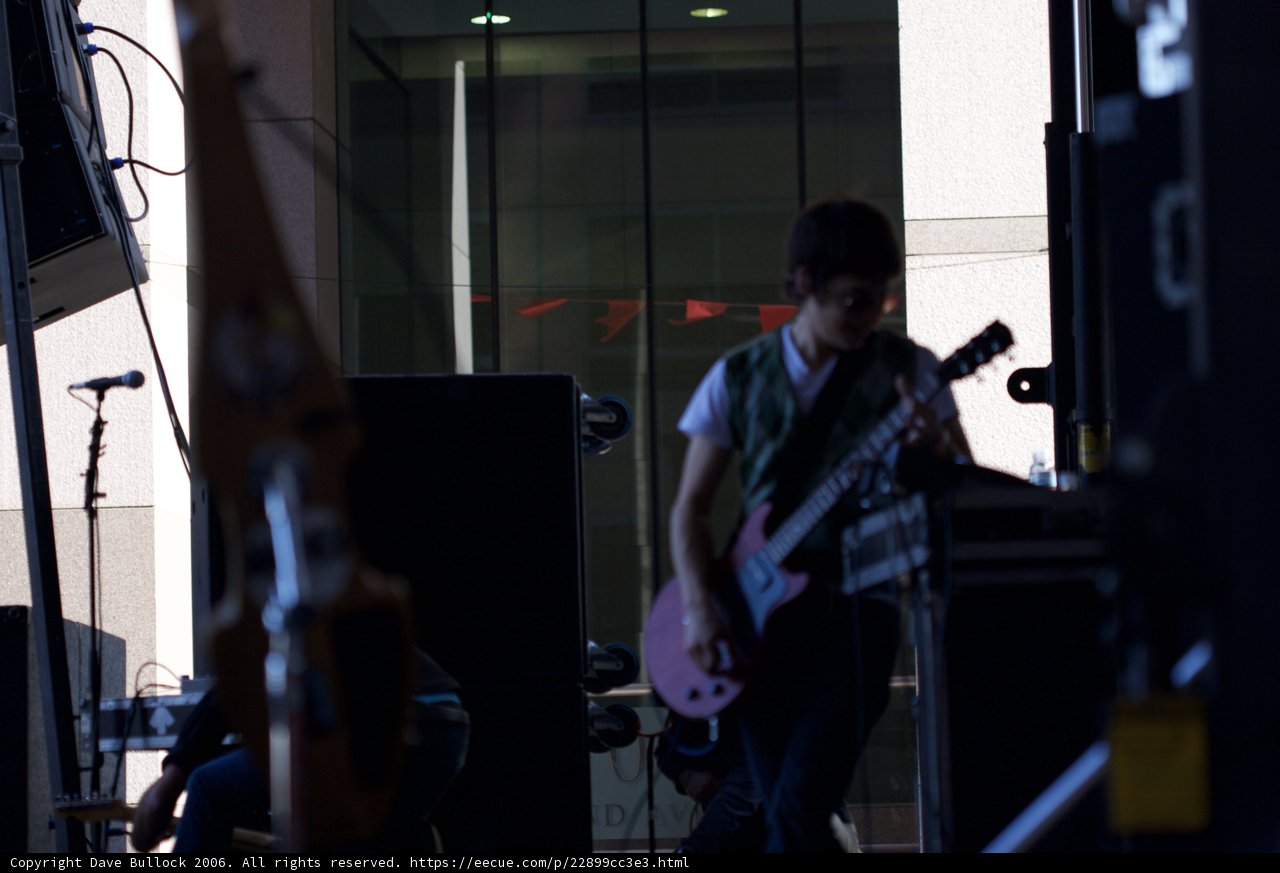 Rocking the Stage with an Electric Guitar