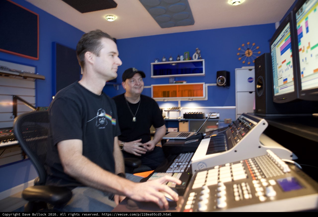 Recording at the 2010 DJ Dan Q Uberzone Studio