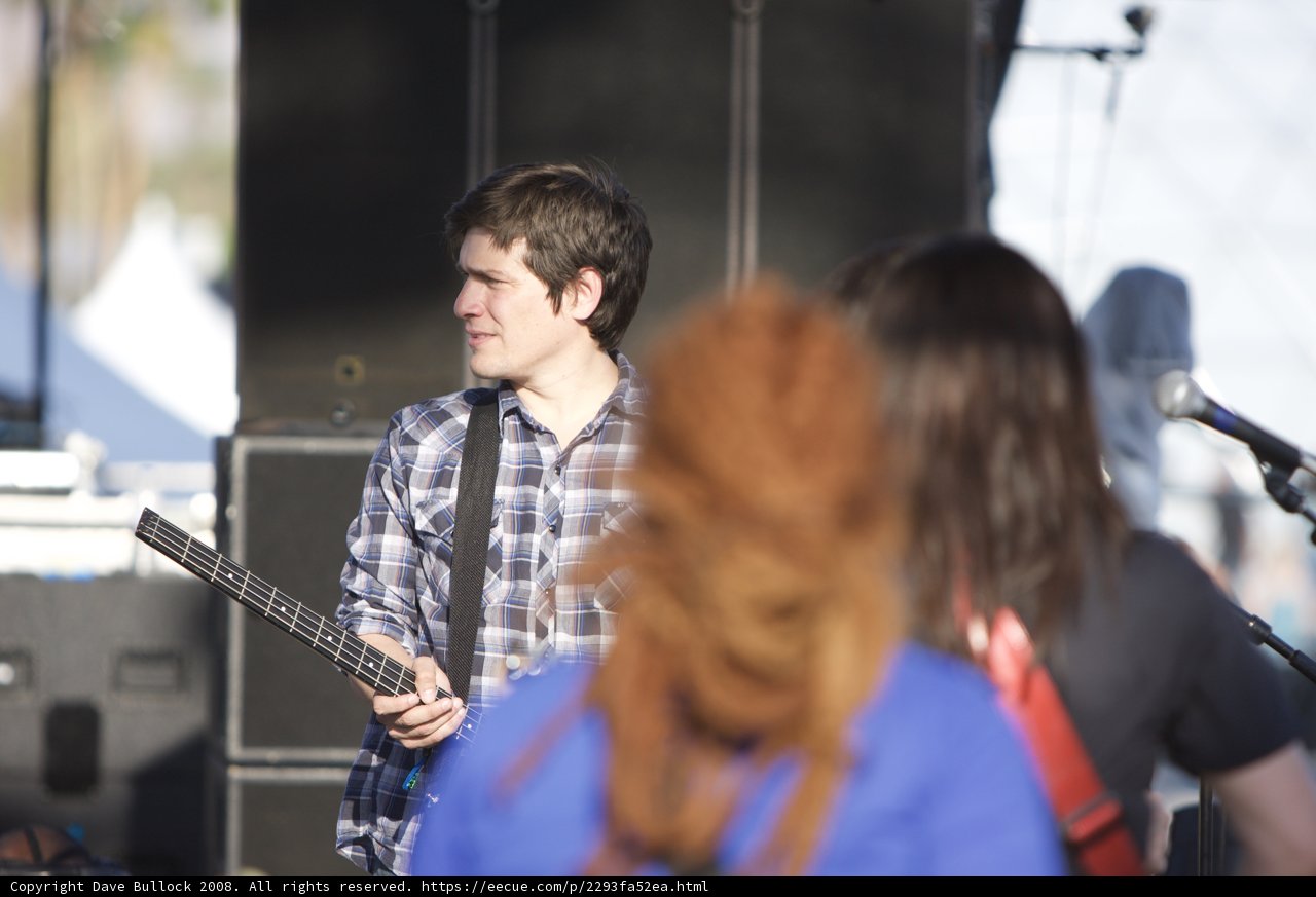 Rocking the Crowd with his Electric Guitar