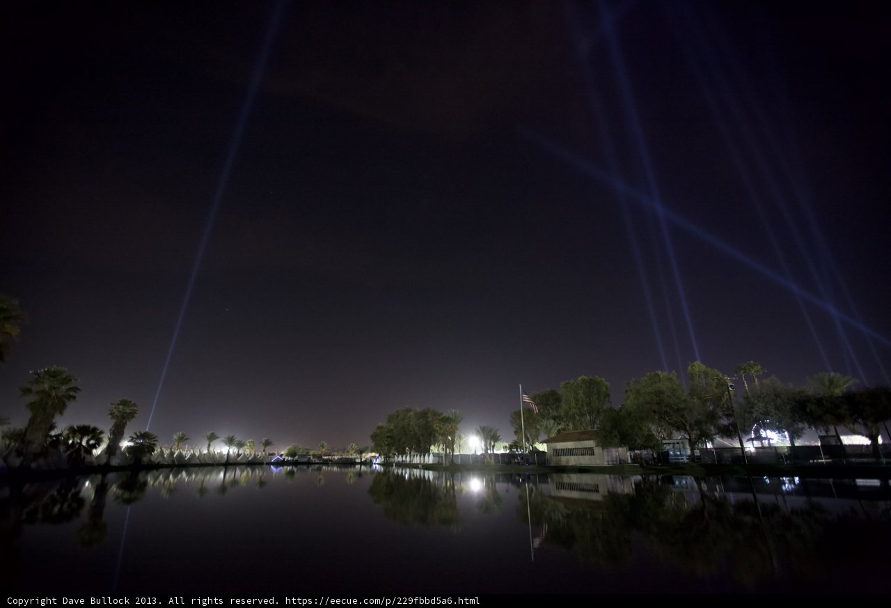 Enchanting Glows on the Trees and Water