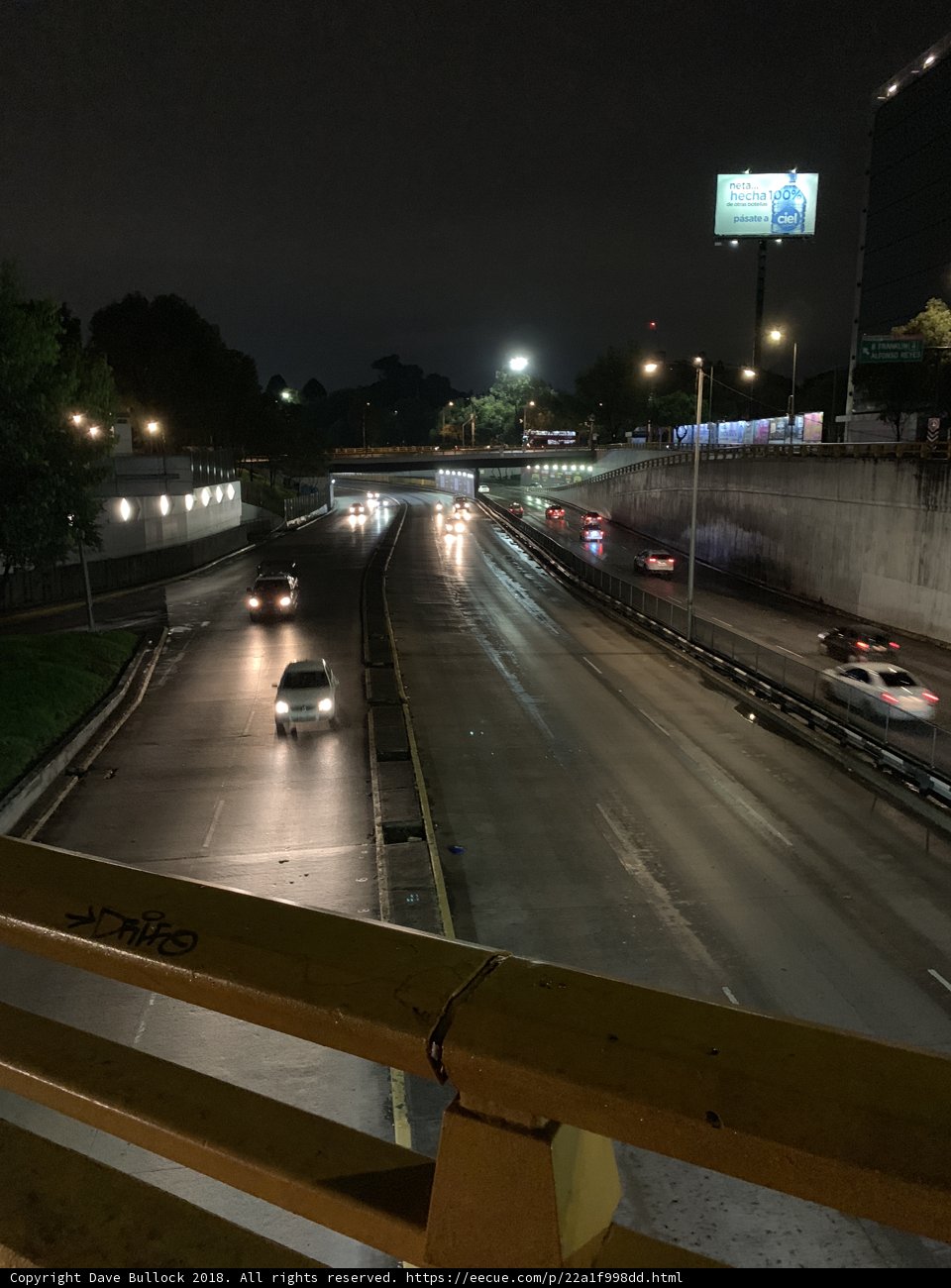 Nighttime Traffic on the Freeway