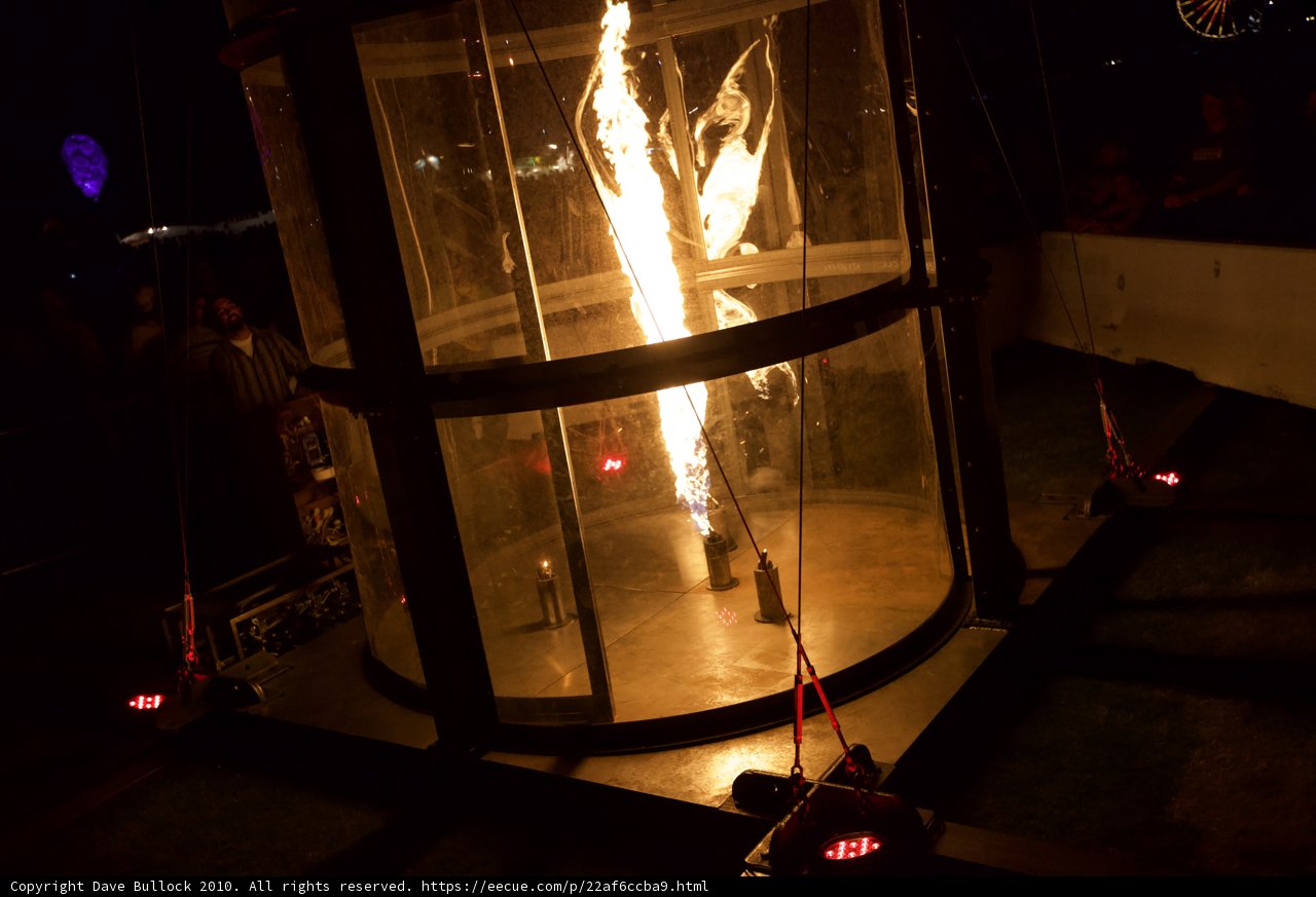 Flames within the Glass Cage