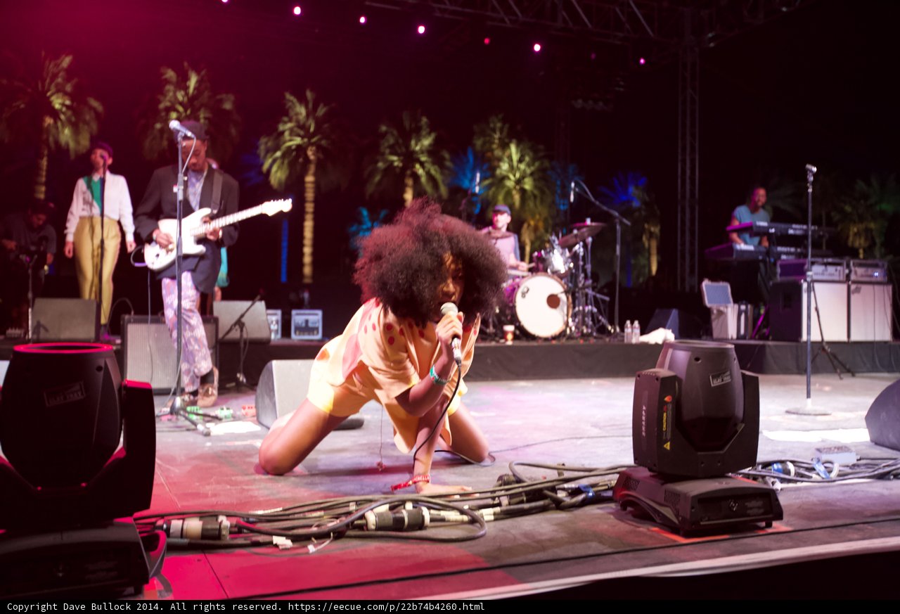 Solange Rocks the Stage with Guitar at Coachella 2014