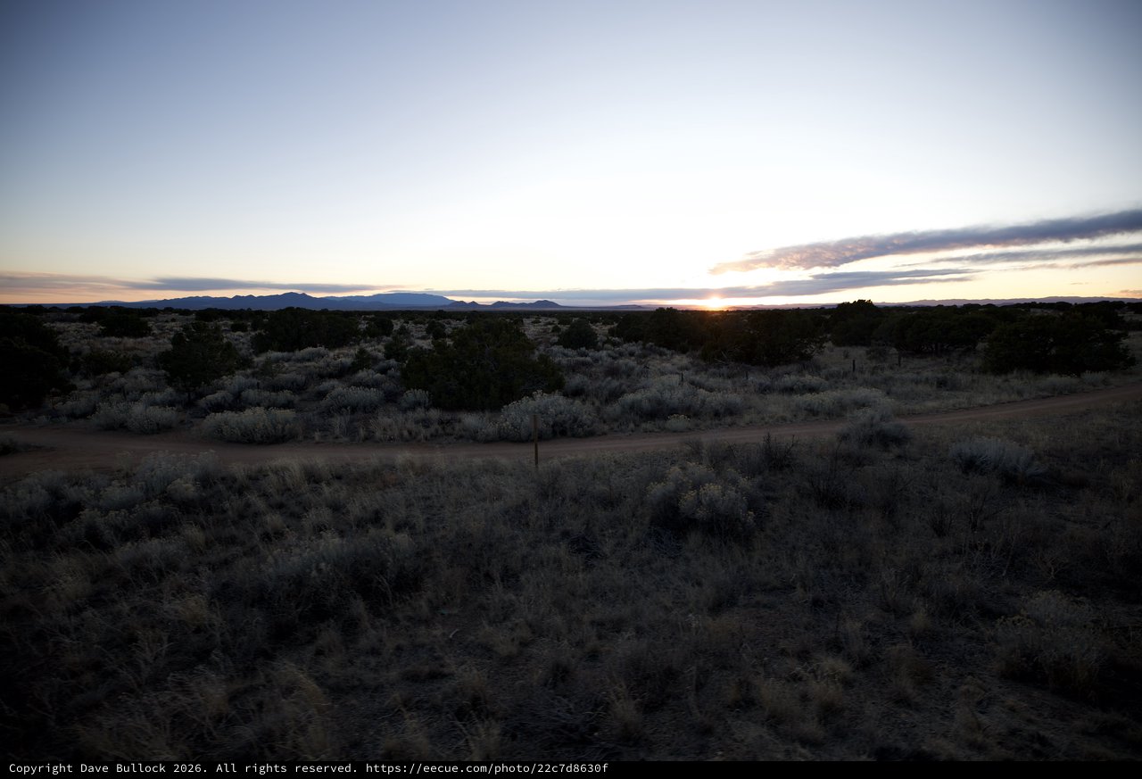 Desert Twilight Over the New Mexico High Country