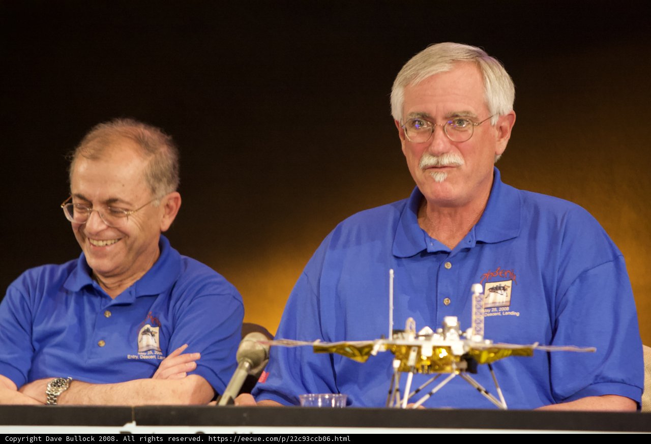 Model Plane Discussion at Phoenix Landing Press Conference